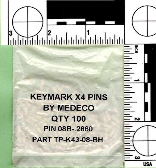 Medeco lock pins for High-security lock systems & interchangeable core cylinders, crucial for locksmiths rekeying Medeco systems