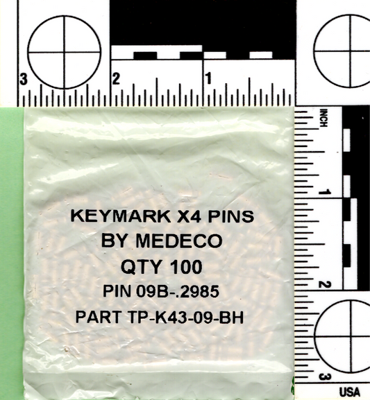 Medeco lock pins for High-security lock systems & interchangeable core cylinders, crucial for locksmiths rekeying Medeco systems